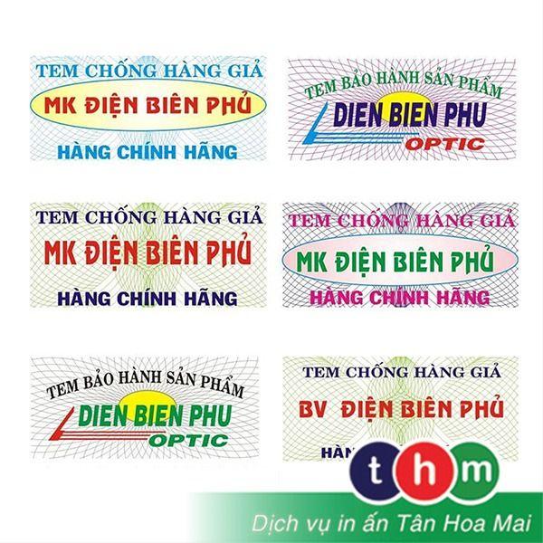 Một số loại tem nhãn được sử dụng rất phổ biến trên thị trường